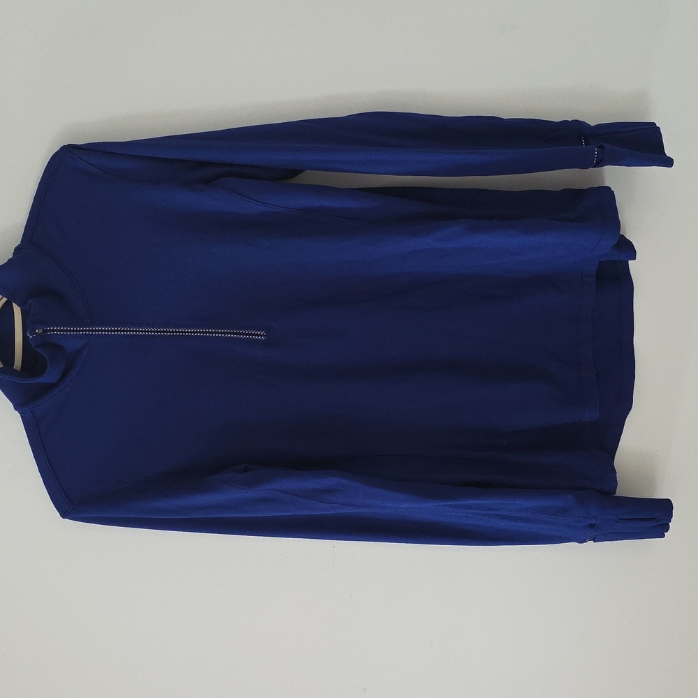 Lululemon Outrun 1/2 Zip Running Luon Pullover Blue Hero